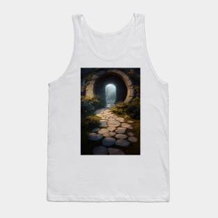 Magical dungeon with stone way Tank Top